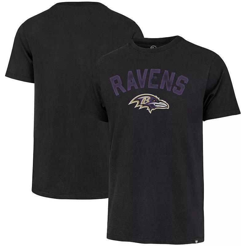 Men's '47 Black Baltimore Ravens All Arch Franklin T-Shirt,  Product Image