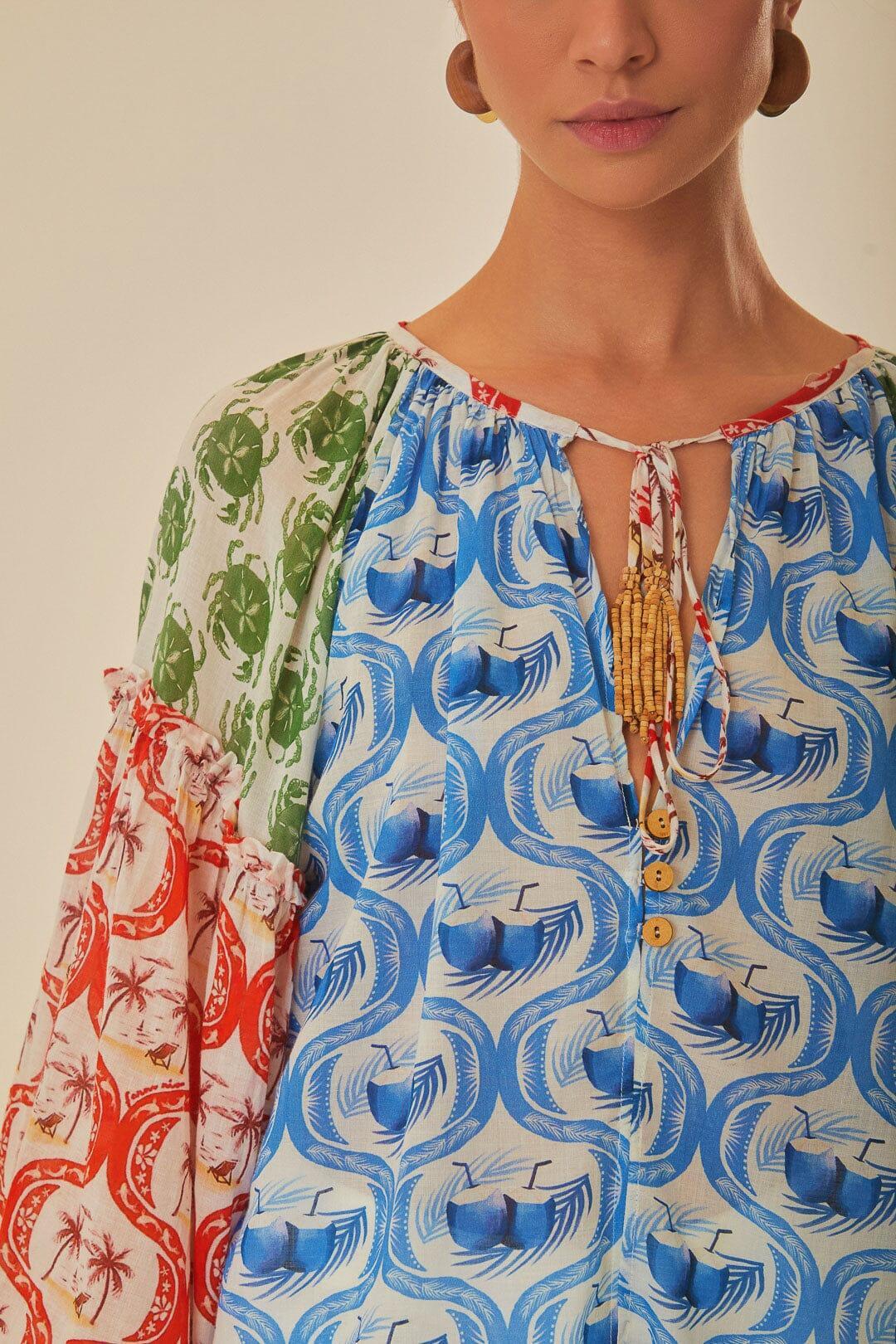 Multicolor Summer Mix Blouse Product Image