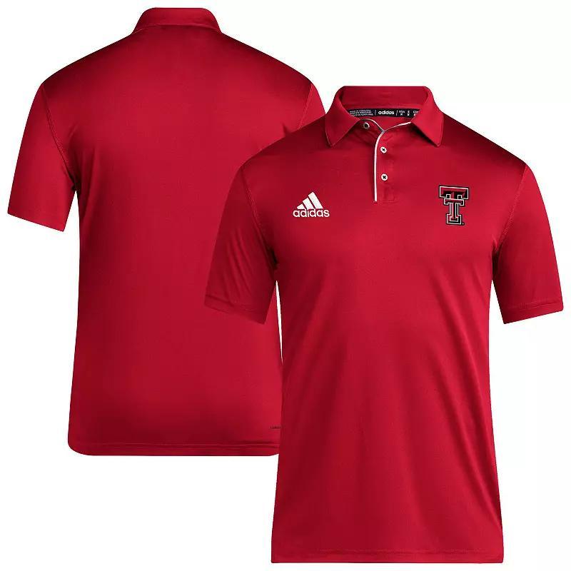 Men's adidas Red Texas Tech Red Raiders 2024 Coaches AEROREADY Polo,  Product Image