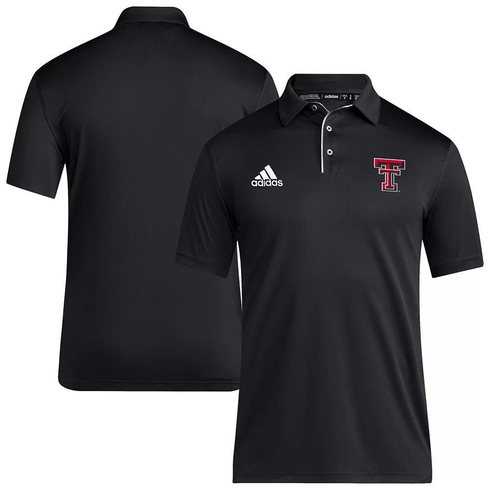 Men's adidas Black Texas Tech Red Raiders 2024 Coaches AEROREADY Polo,  Product Image