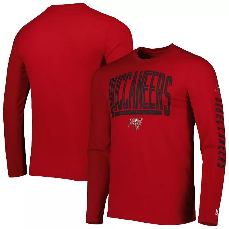 Men's New Era Red Tampa Bay Buccaneers Combine Authentic Home Stadium Long Sleeve T-Shirt, Size: XL Product Image