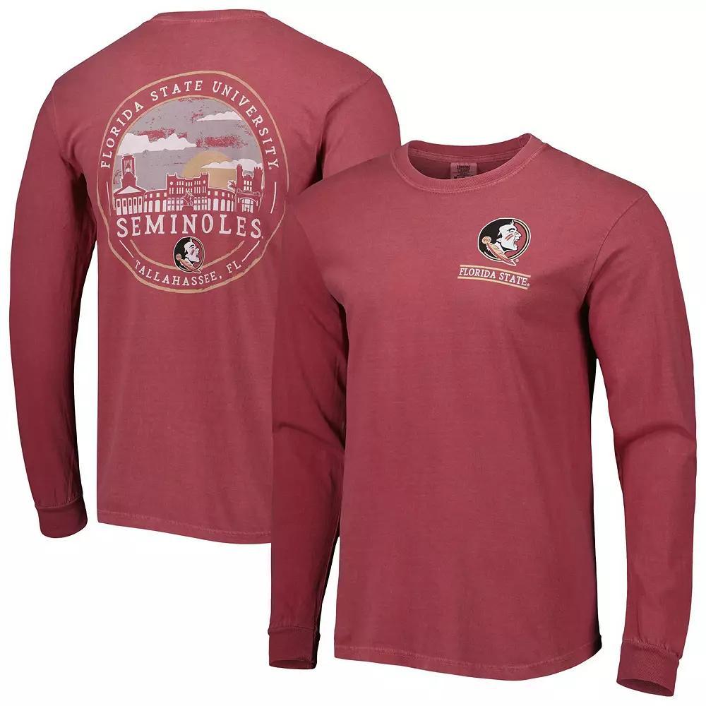 Men's Garnet Florida State Seminoles Circle Campus Scene Long Sleeve T-Shirt,  Product Image