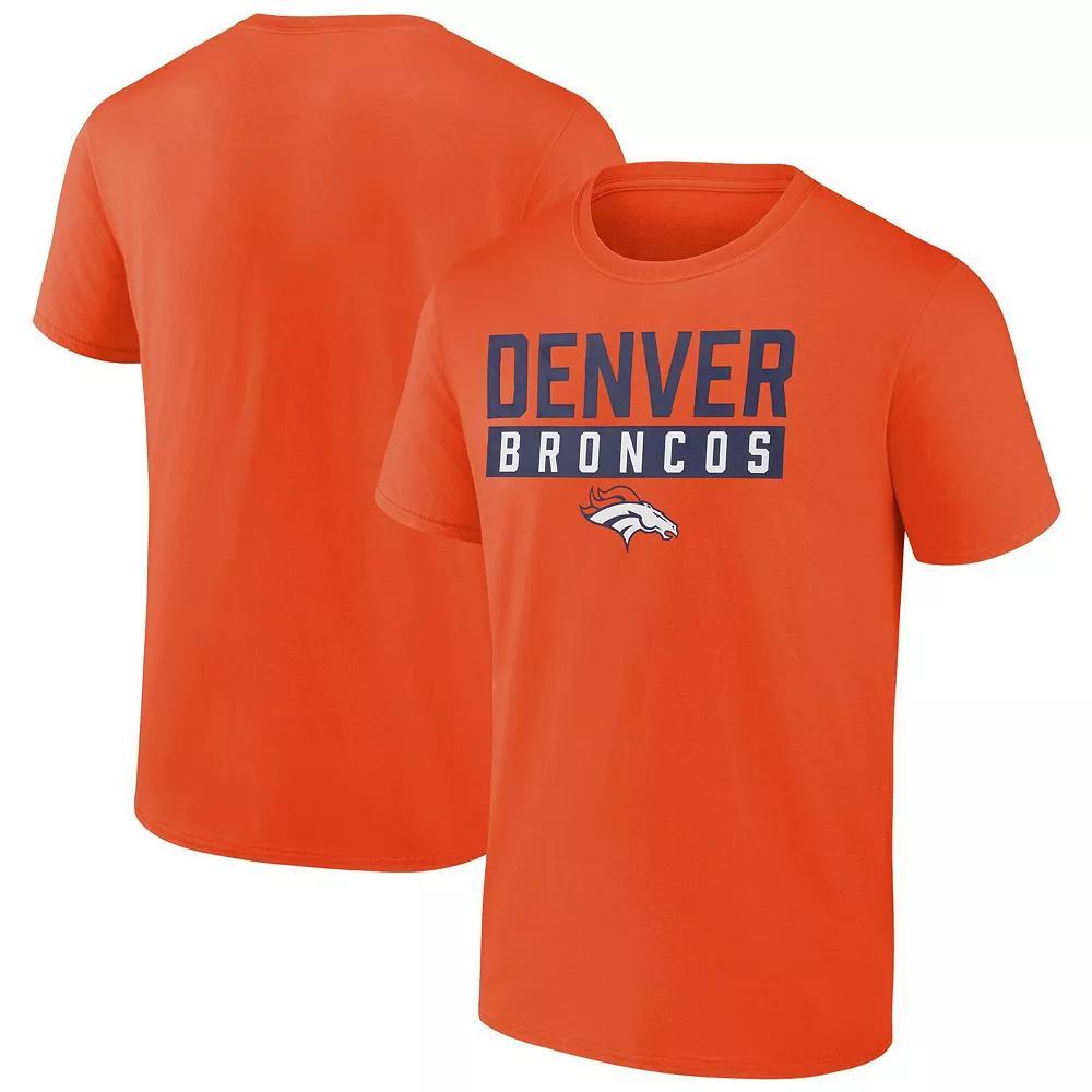 Men's Fanatics  Orange Denver Broncos T-Shirt, Size: XL Product Image