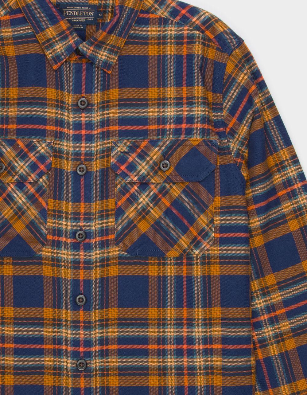 PENDLETON Burnside Mens Flannel - NAVY COMBO Product Image
