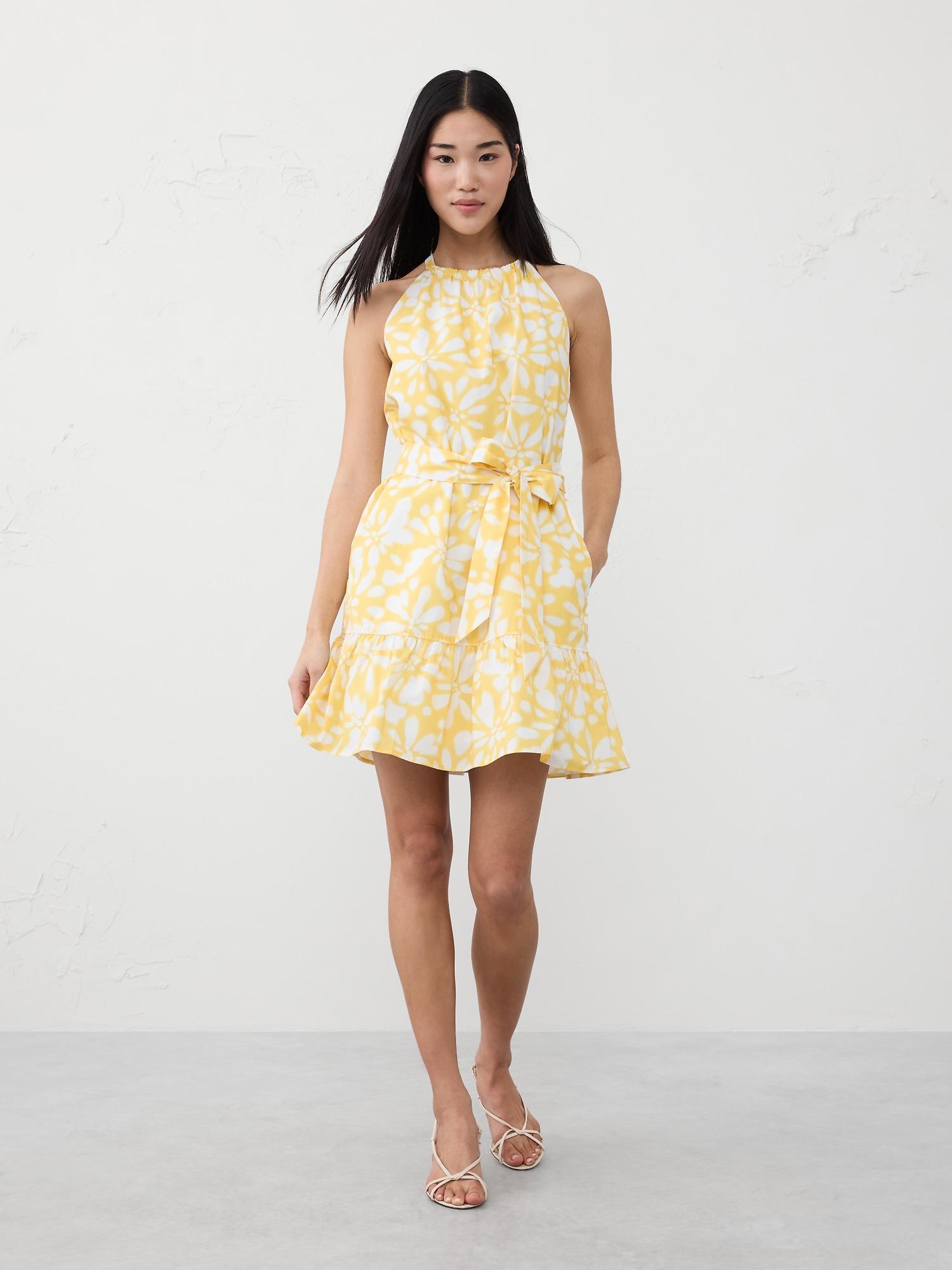 Poplin Tiered Mini Dress Product Image