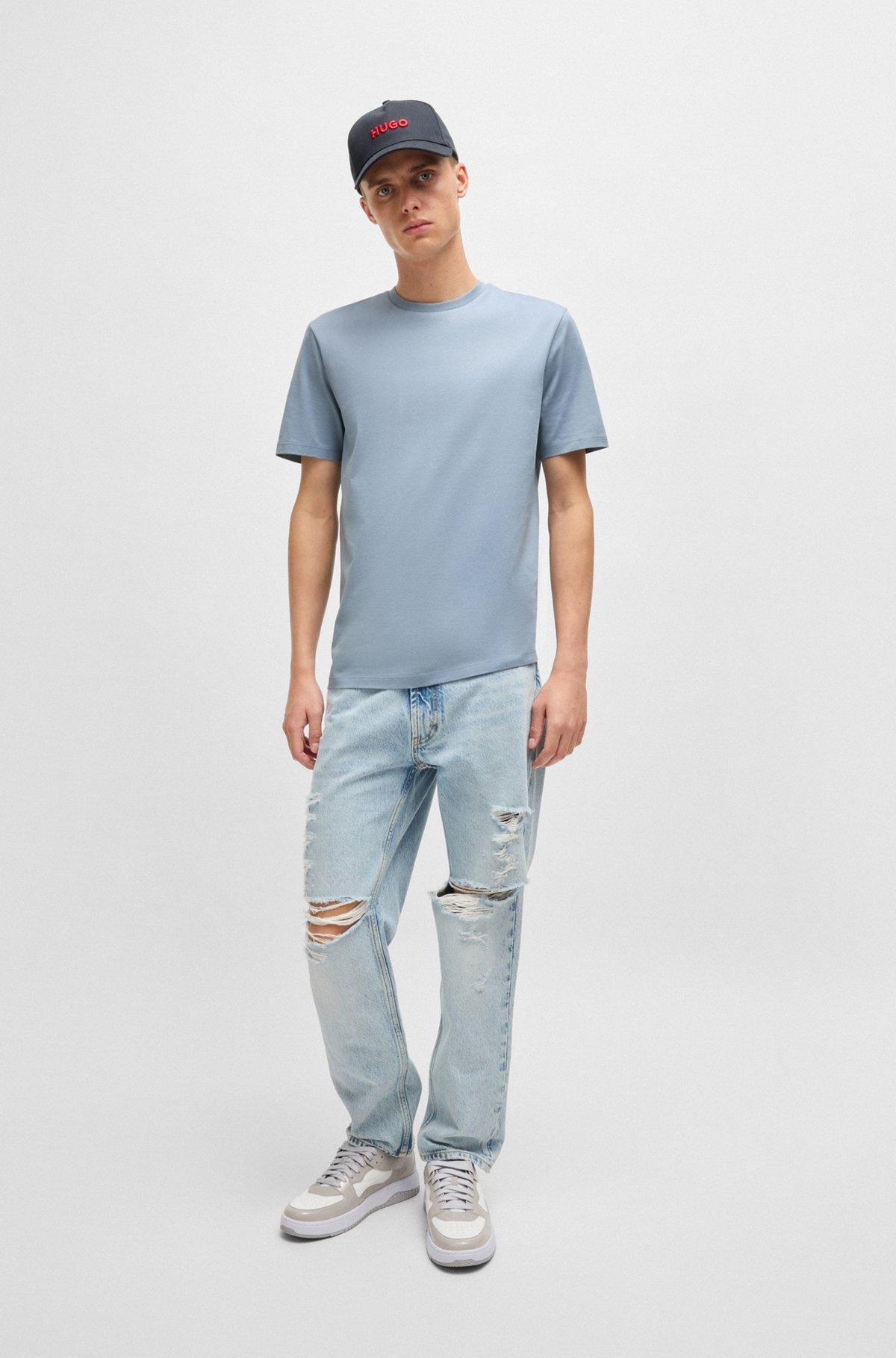 Slim-fit T-shirt with mercerized cotton Product Image