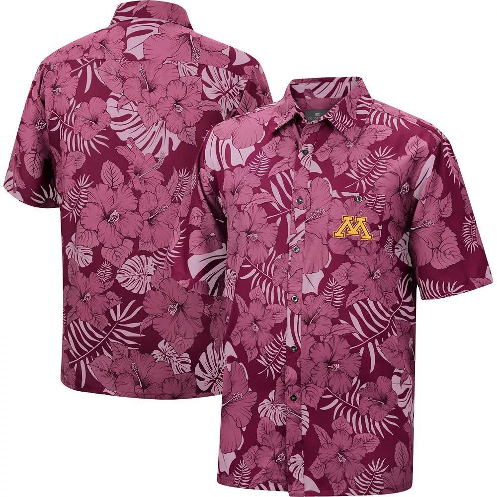 Mens Colosseum Cardinal Arkansas Razorbacks The Dude Camp Button-Up Shirt Product Image