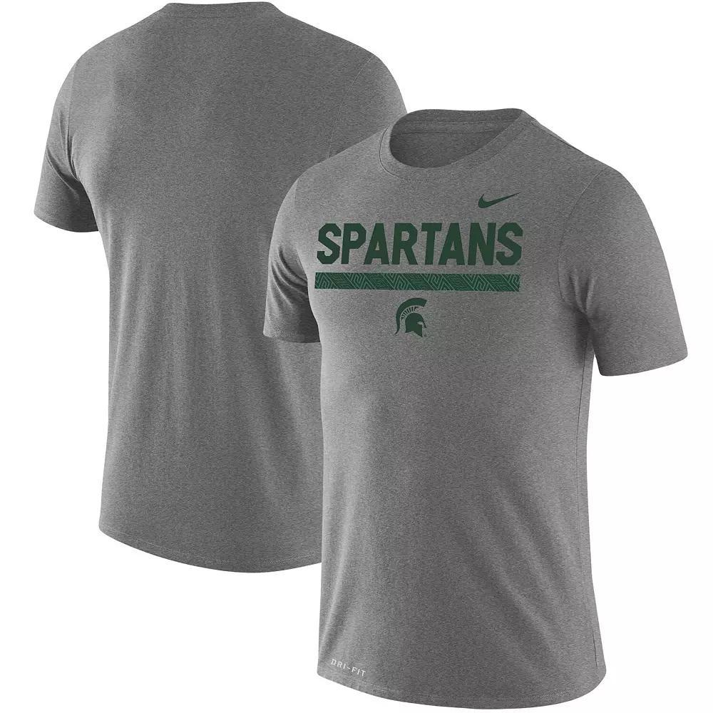 Men's Nike Heathered Gray Michigan State Spartans Team DNA Legend Performance T-Shirt, Size: 2XL, Grey Product Image