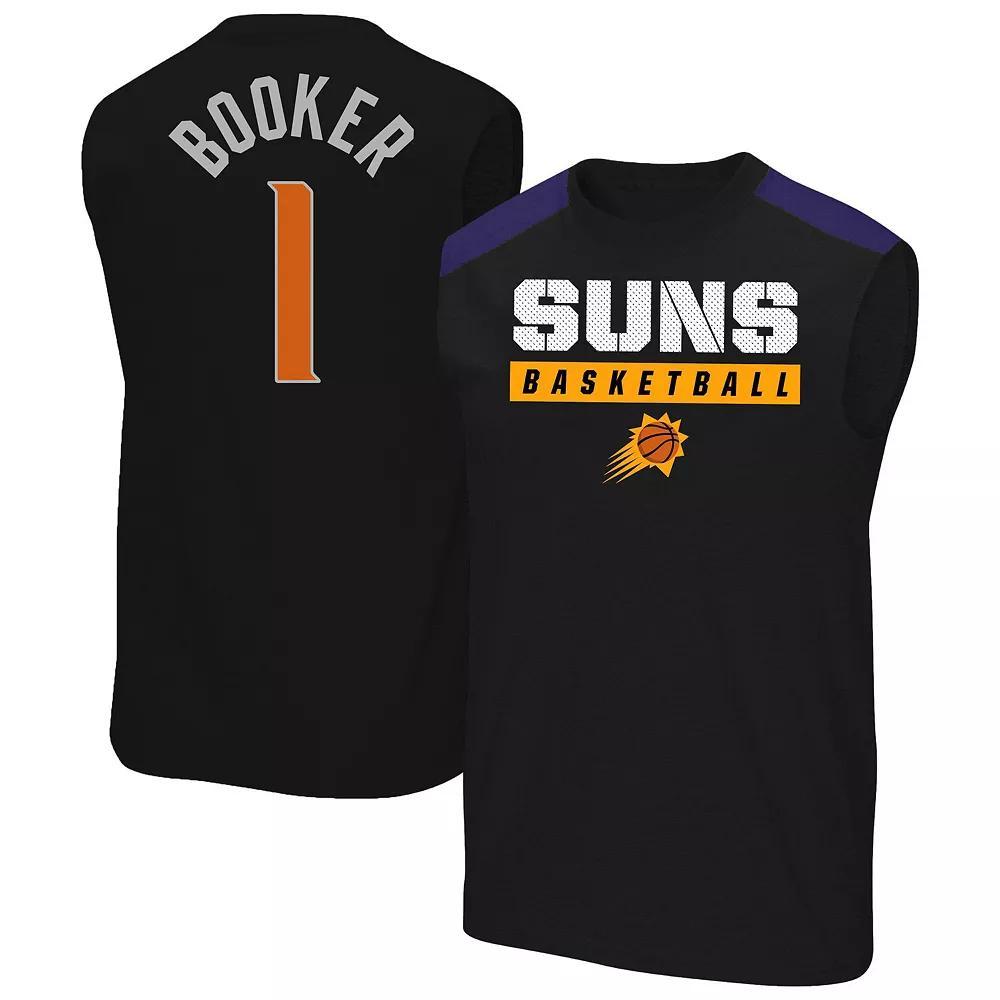 Men's Profile Devin Booker Black Phoenix Suns Big & Tall Player Muscle Tank,  Product Image