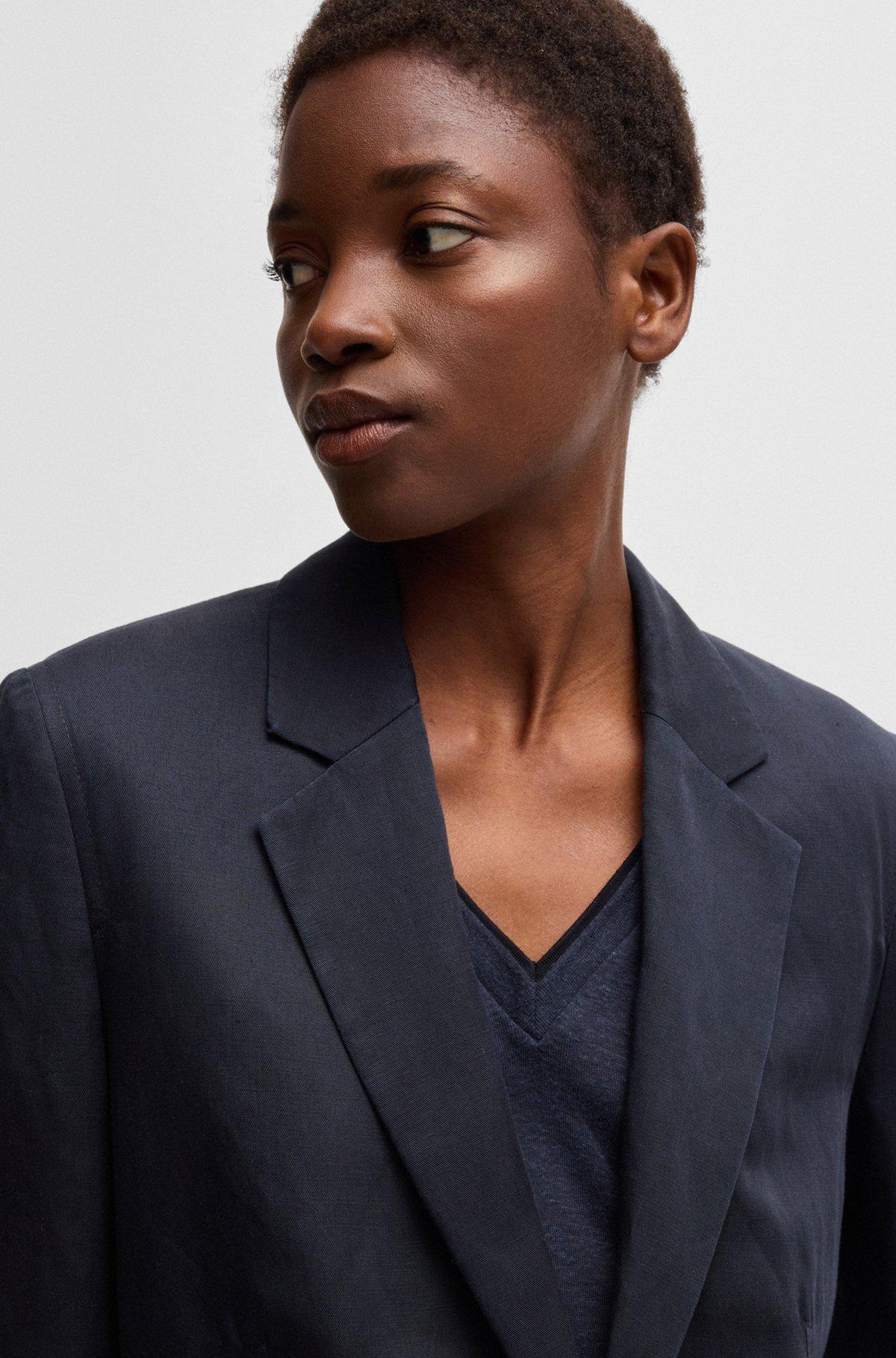 Relaxed-fit blazer with two-button closure Product Image