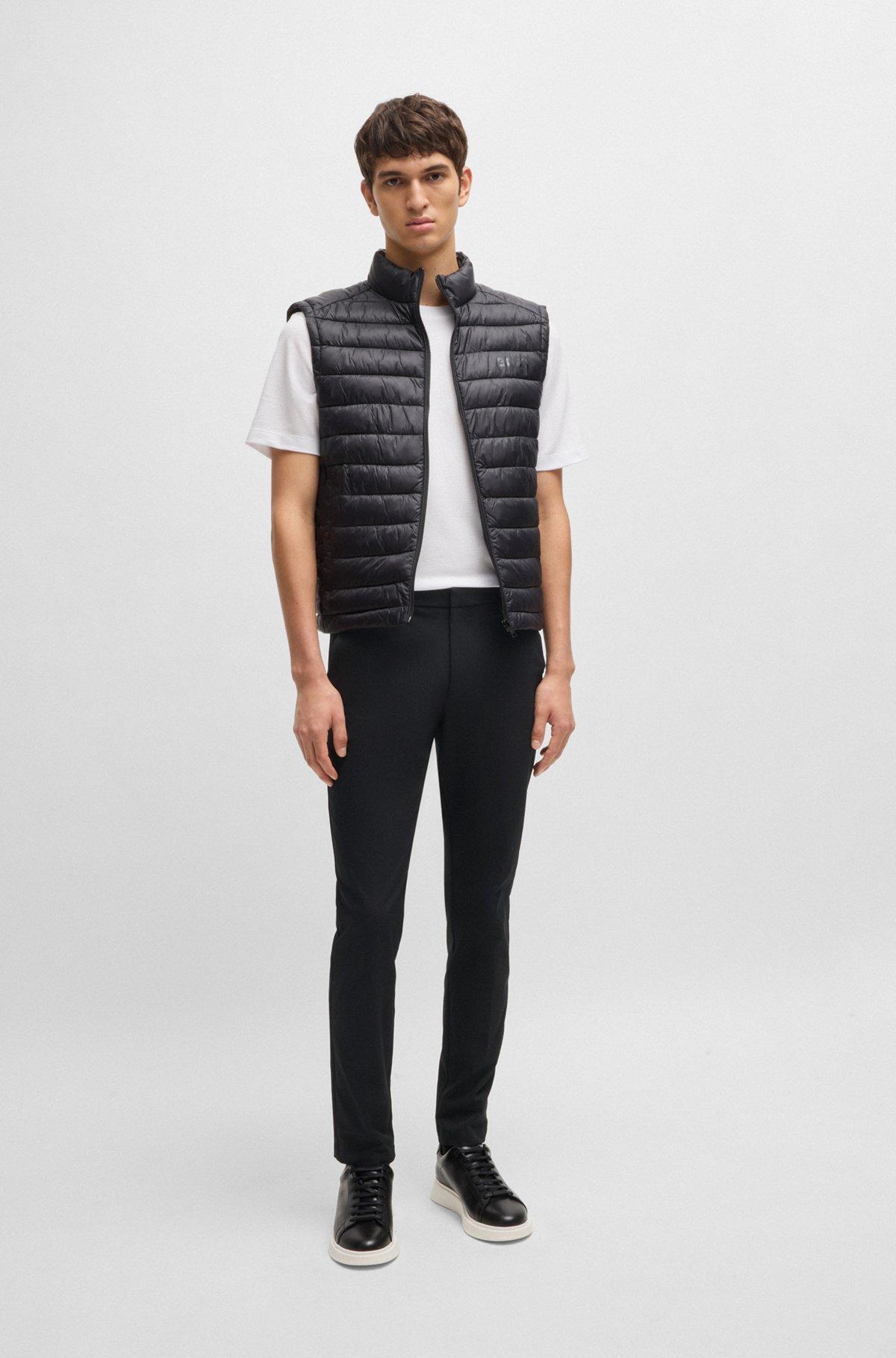 BOSS - Slim-fit trousers in stretch cotton - Black Product Image