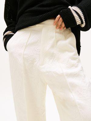 Crinkle-Finish Tailored Drapey Pant Product Image