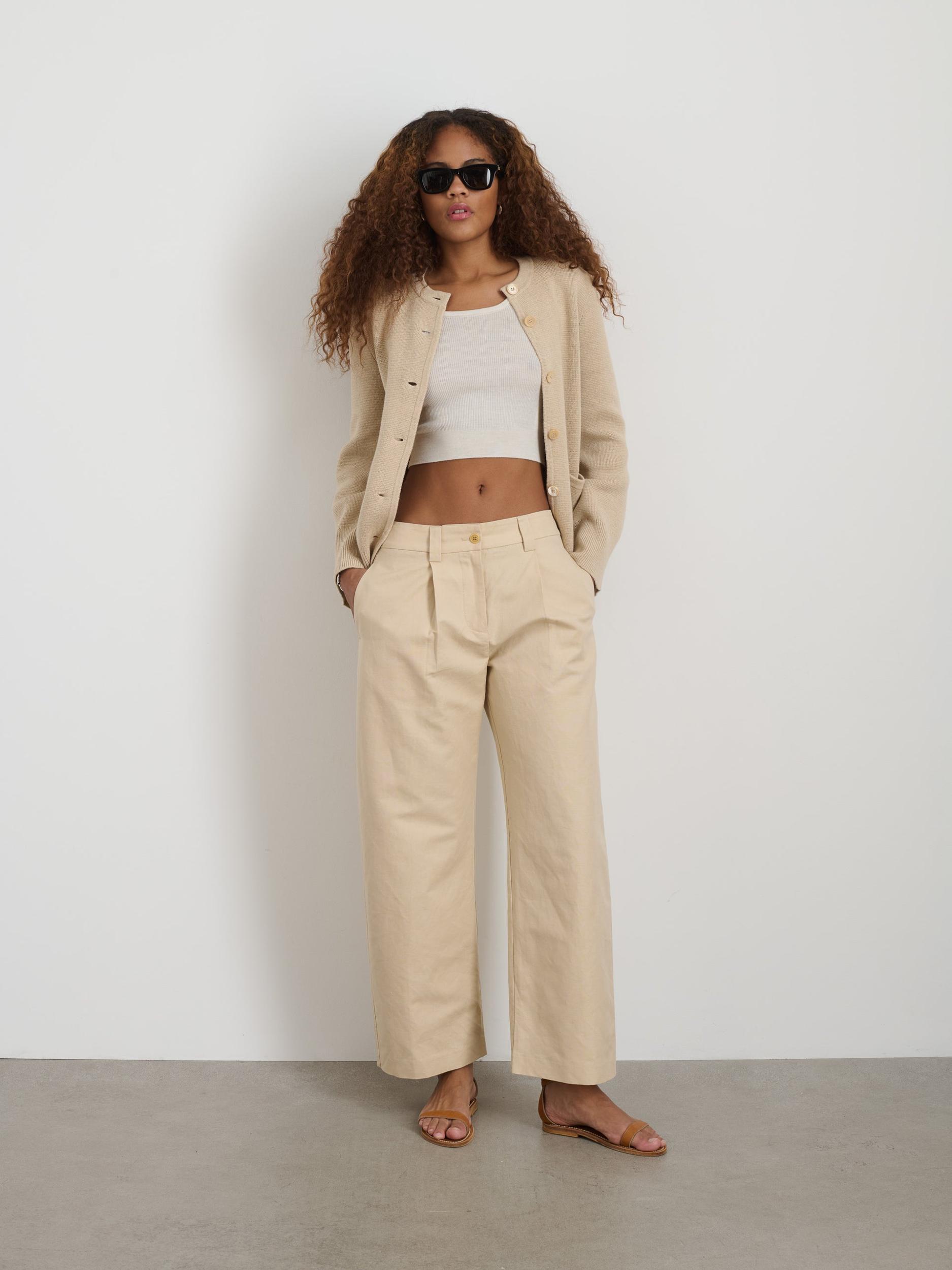 Soho Pant In Cotton Linen Product Image