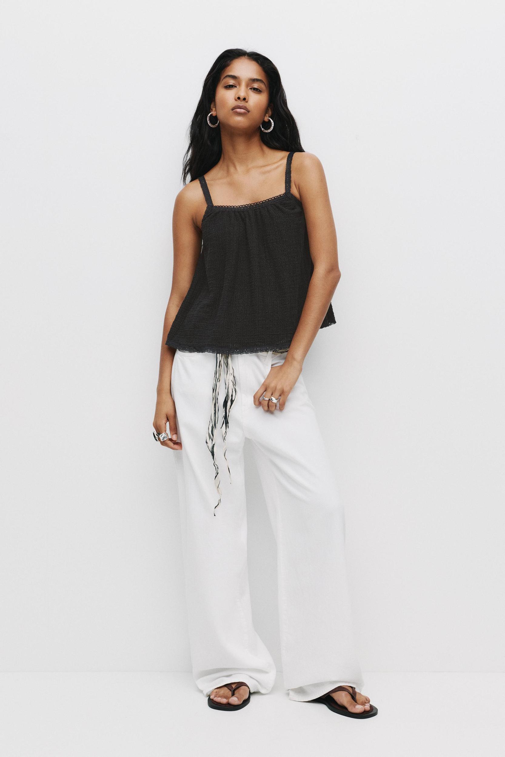 Strappy flared top Product Image