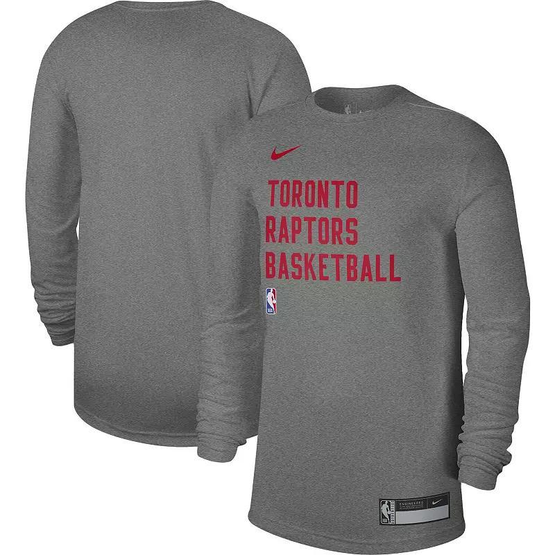Unisex Nike Heather Gray Washington Wizards 2023/24 Legend On-Court Practice Long Sleeve T-Shirt, Men's,  Product Image