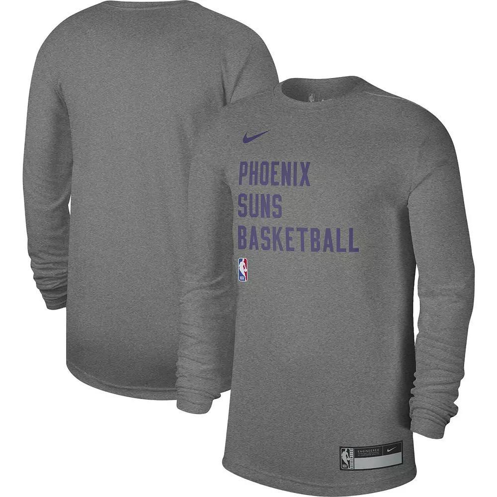Unisex Nike Heather Gray Phoenix Suns 2023/24 Legend On-Court Practice Long Sleeve T-Shirt, Men's,  Product Image