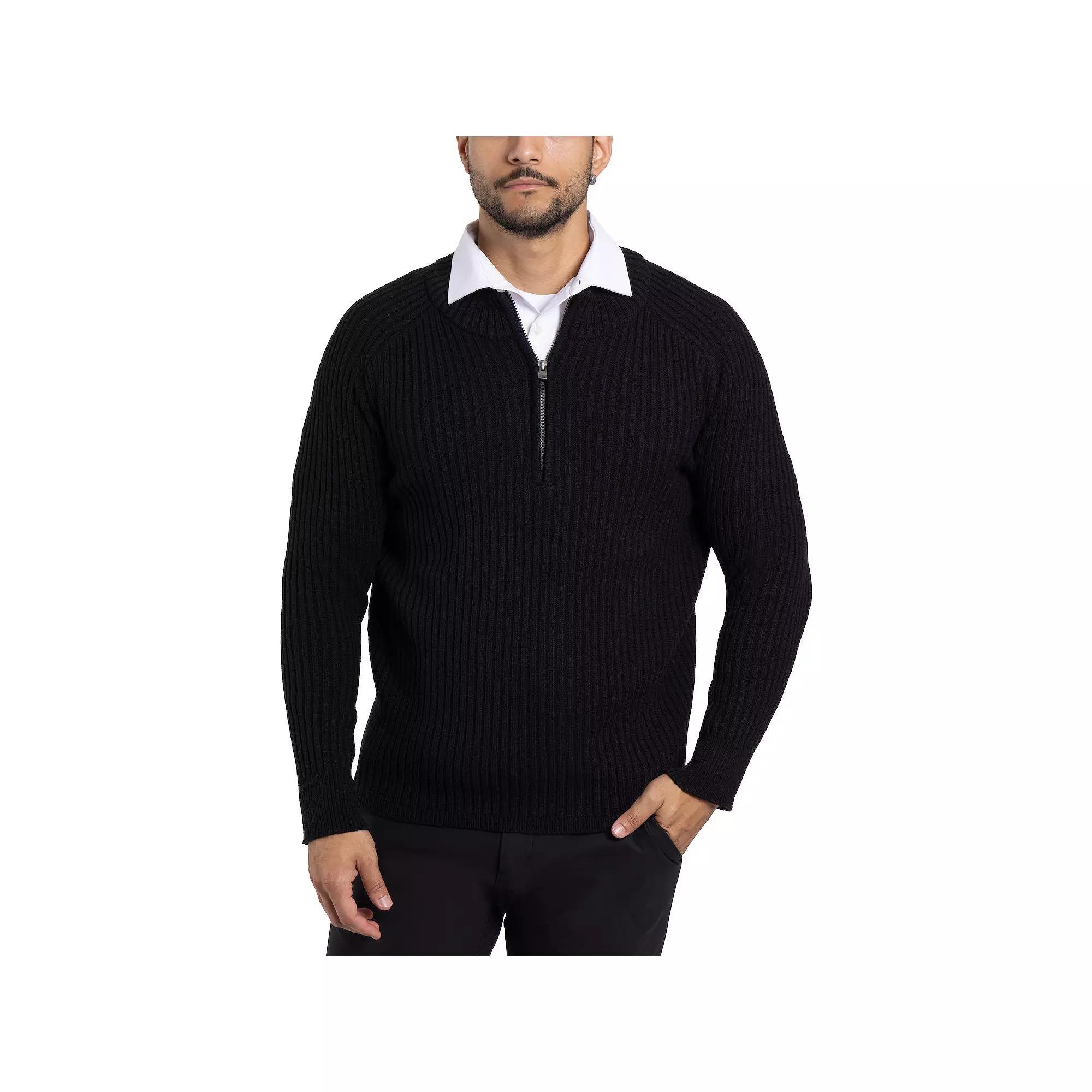 Men's Xray Ribbed Quarter-Zip Sweater,  Product Image