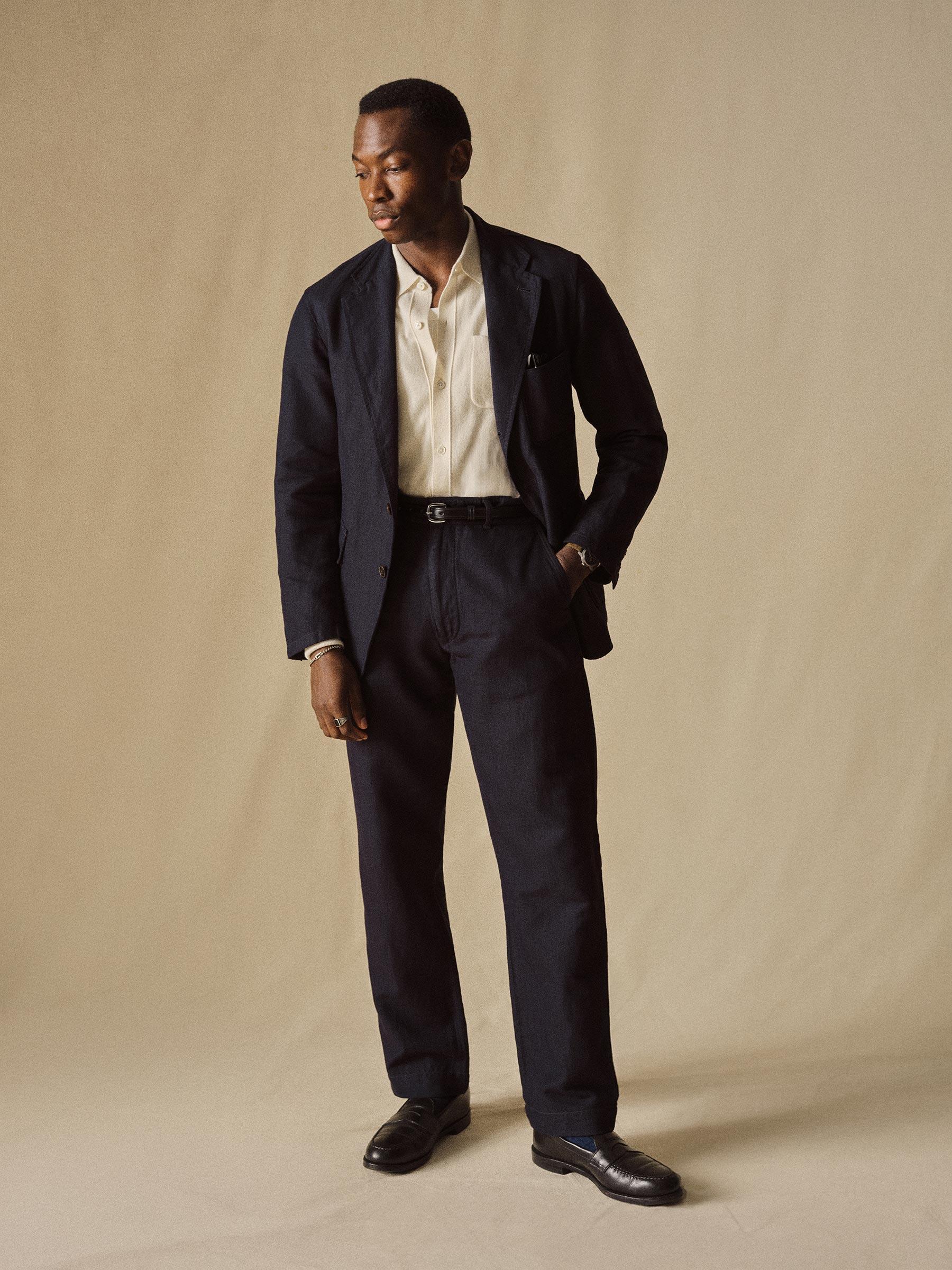 Dress Navy Capitola Linen Carry-On Jacket Product Image