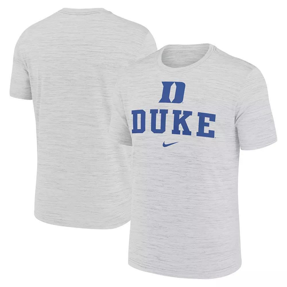 Men's Nike White Duke Blue Devils Primetime Velocity T-Shirt, Size: XL Product Image