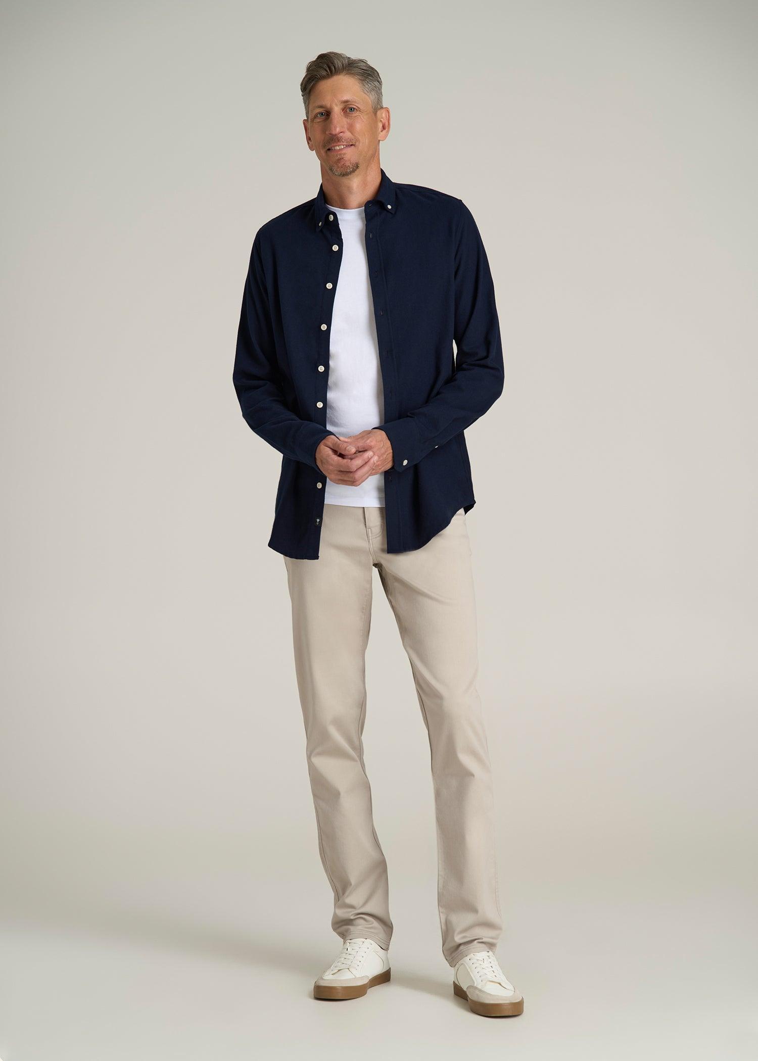 Everyday Comfort 5-Pocket TAPERED-FIT Pant for Tall Men in Stone Product Image