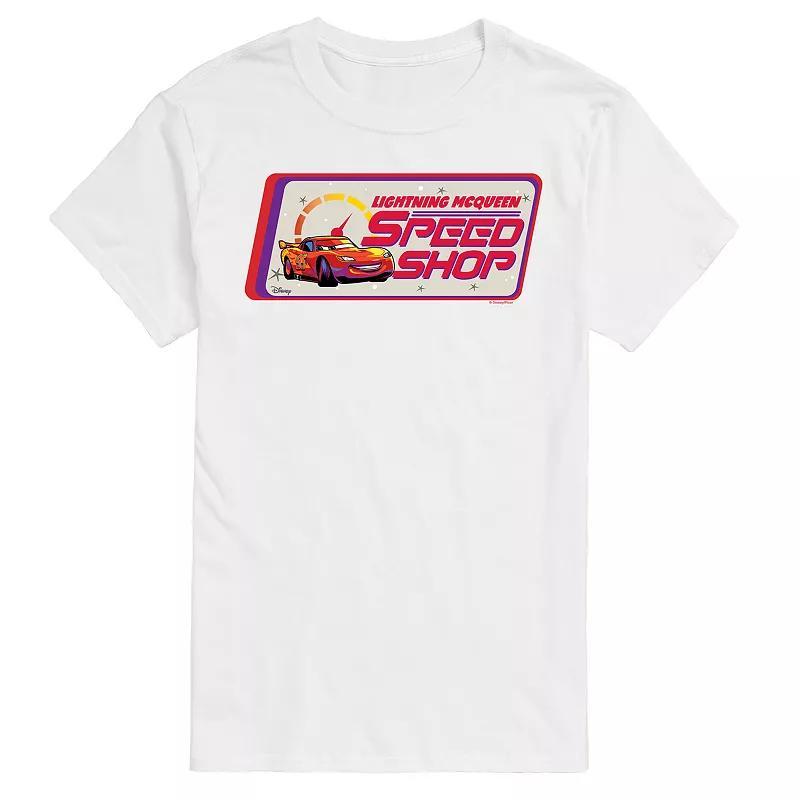 Disney / Pixar's Cars Lightning McQueen Men's Speed Shop Graphic Tee, Size: Small, Black Product Image