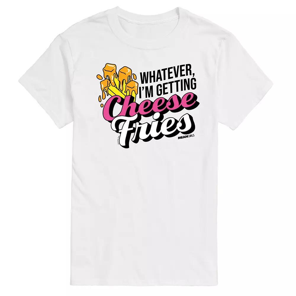 Men's Mean Girls Cheese Fries Graphic Tee, Size: XL, White Product Image