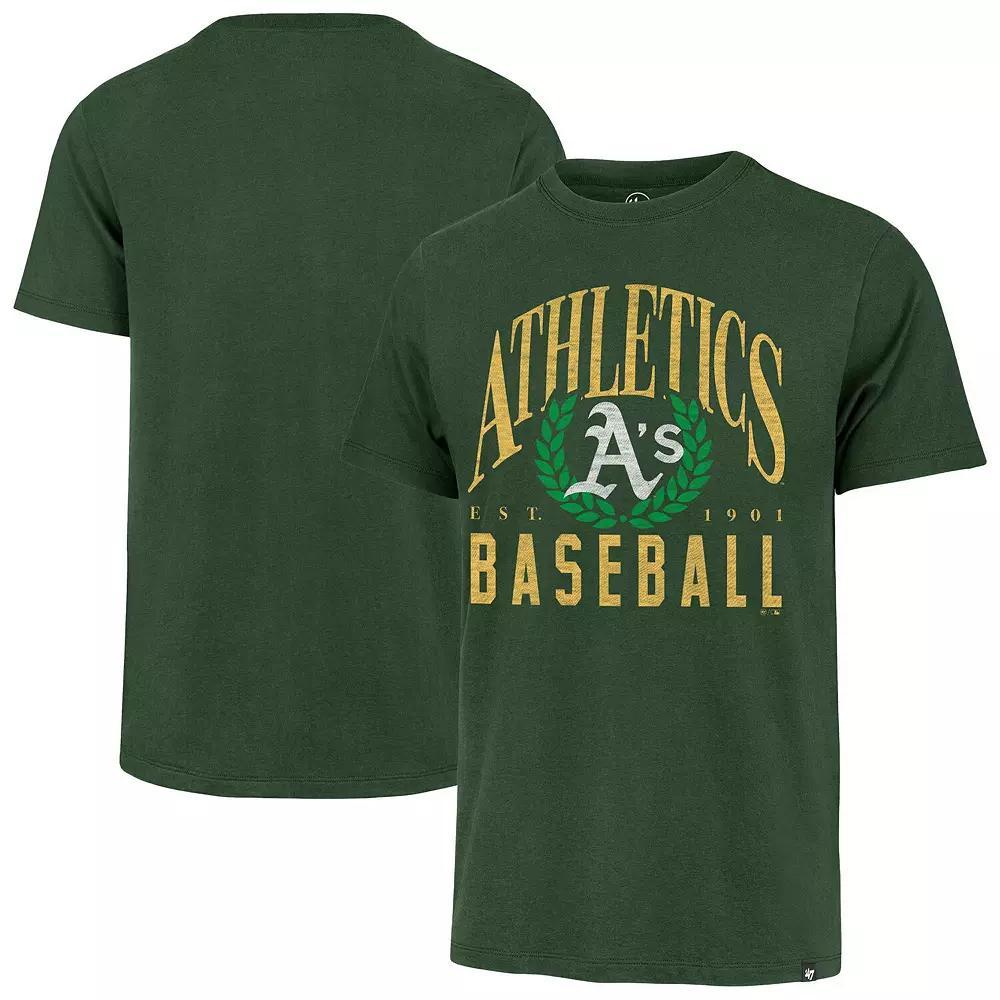 Men's '47 Red Los Angeles Angels Pitchout Franklin T-Shirt,  Product Image