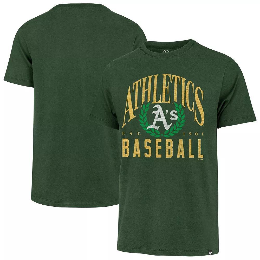 Men's '47 Green Athletics Pitchout Franklin T-Shirt,  Product Image