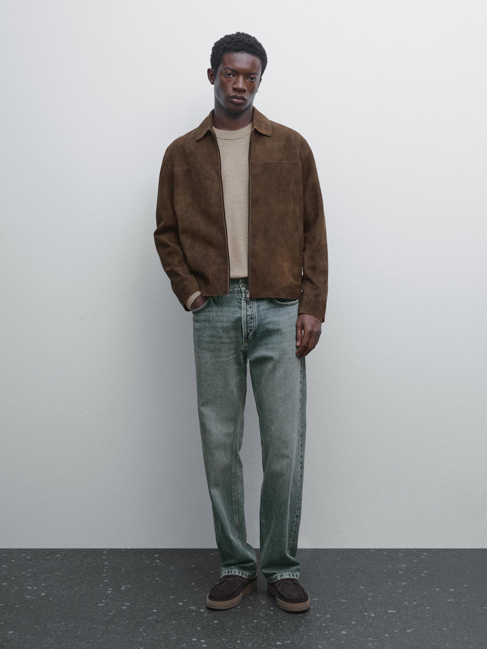 Suede goatskin jacket Product Image