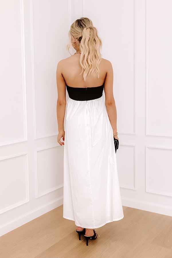 Block Party Cutie Midi Dress in White Product Image