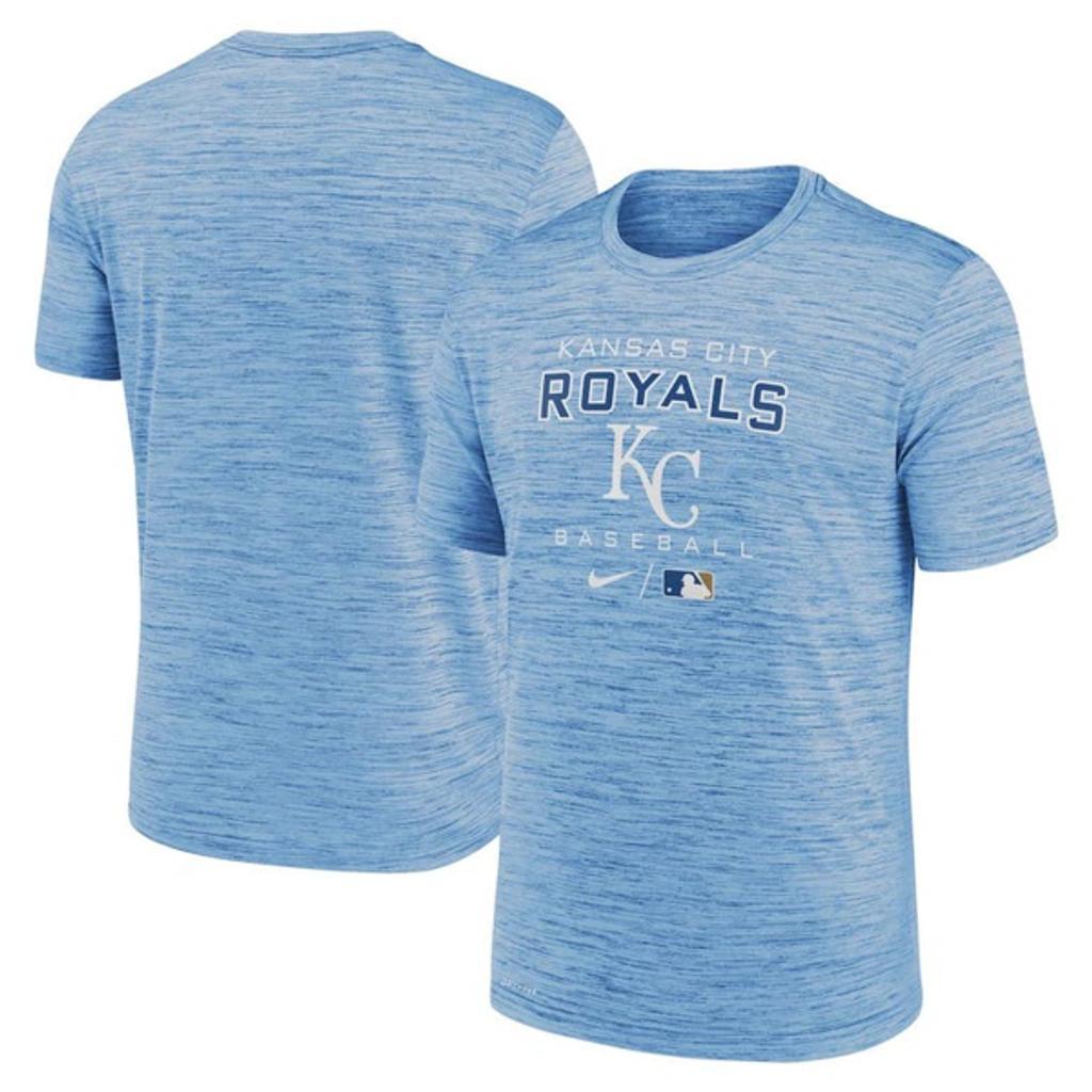 NIKE Light Blue Kansas City Royals Authentic Collection Velocity Practice Performance T-shirt Product Image