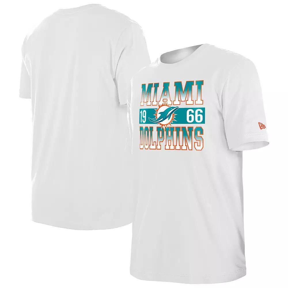 Men's New Era White Miami Dolphins City Team T-Shirt,  Product Image