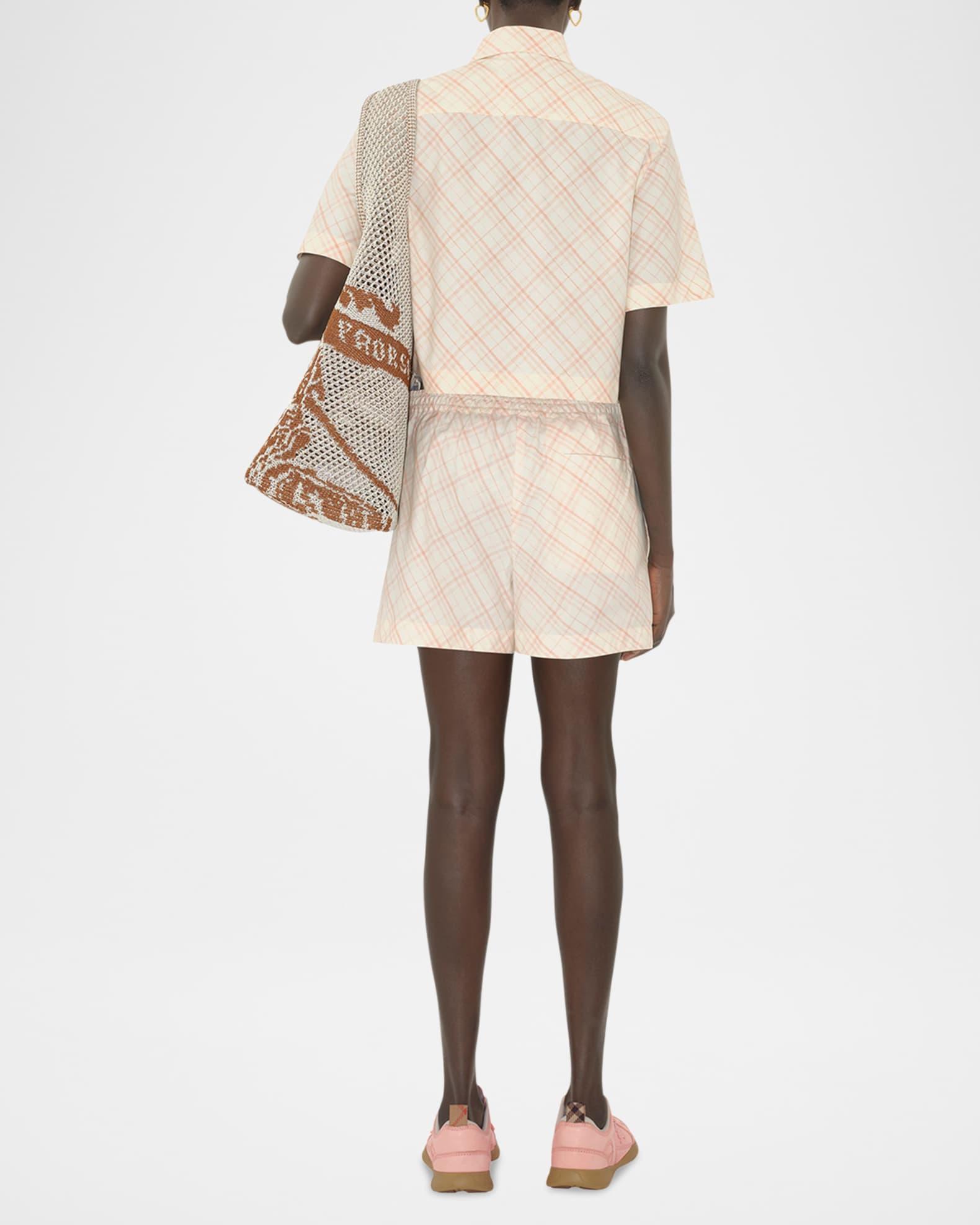 Check Pajama Shorts Product Image