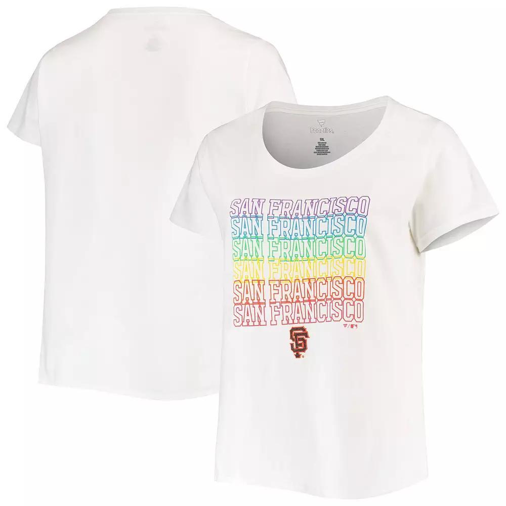 Women's White San Francisco Giants Plus  Product Image