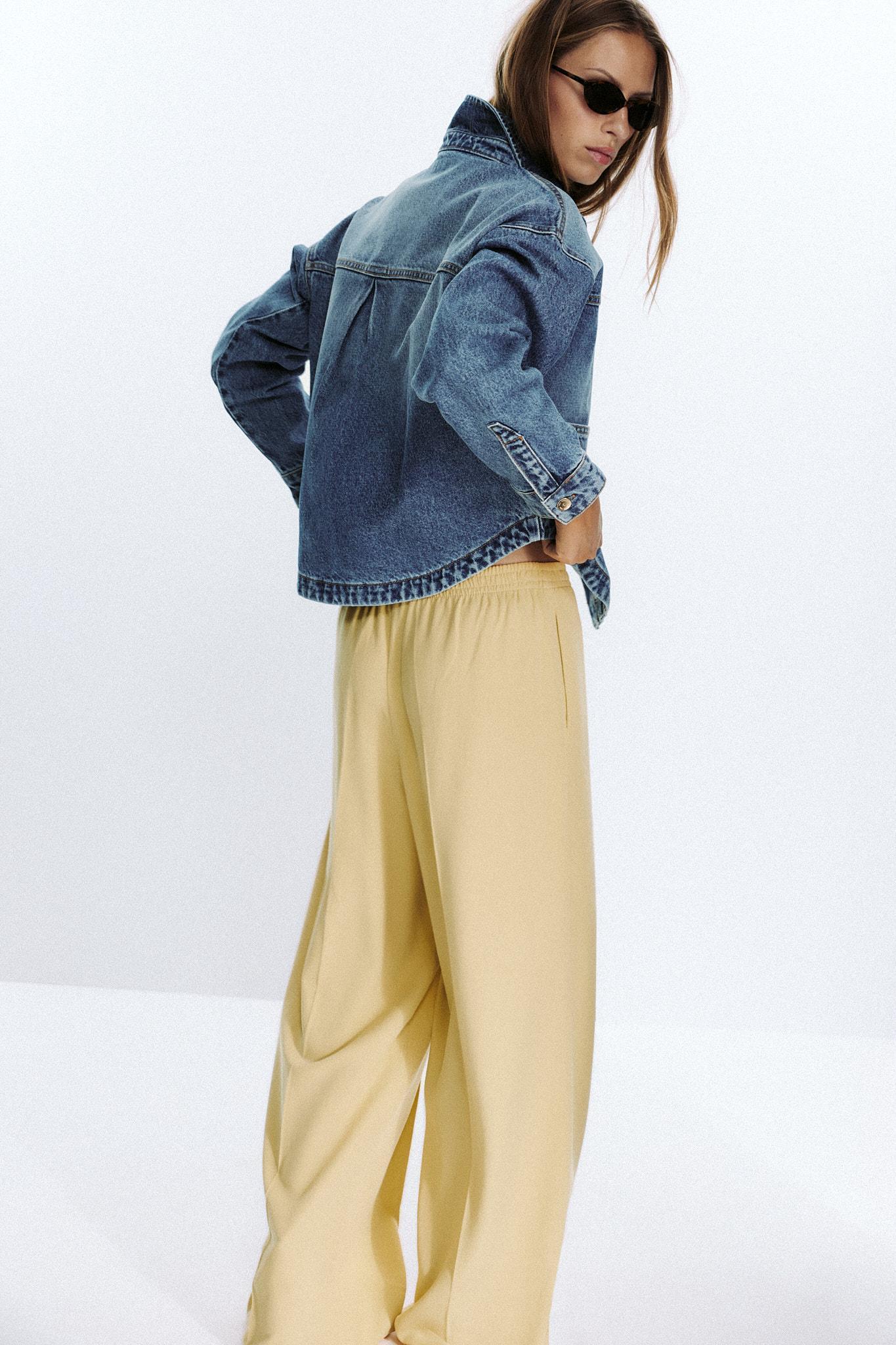 WIDE LEG SEAM PANTS Product Image