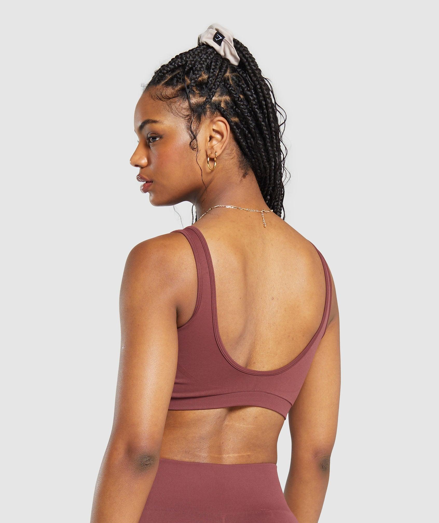 Gymshark Everyday Seamless Sports Bra - Burgundy Brown Female Product Image