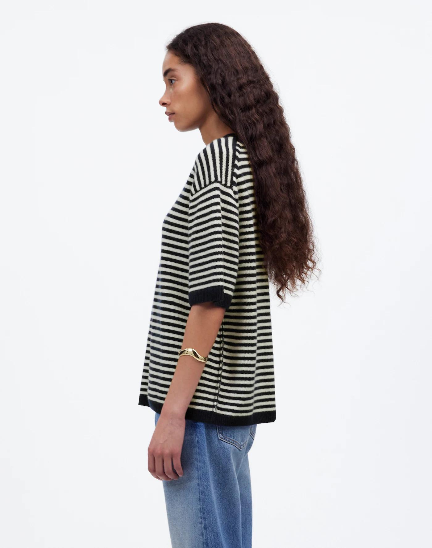 Relaxed Cashmere Sweater Tee Product Image