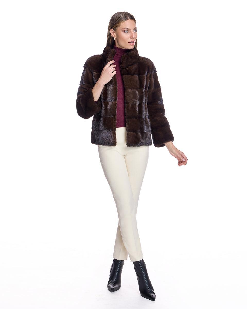 Horizontal Mink Jacket Product Image