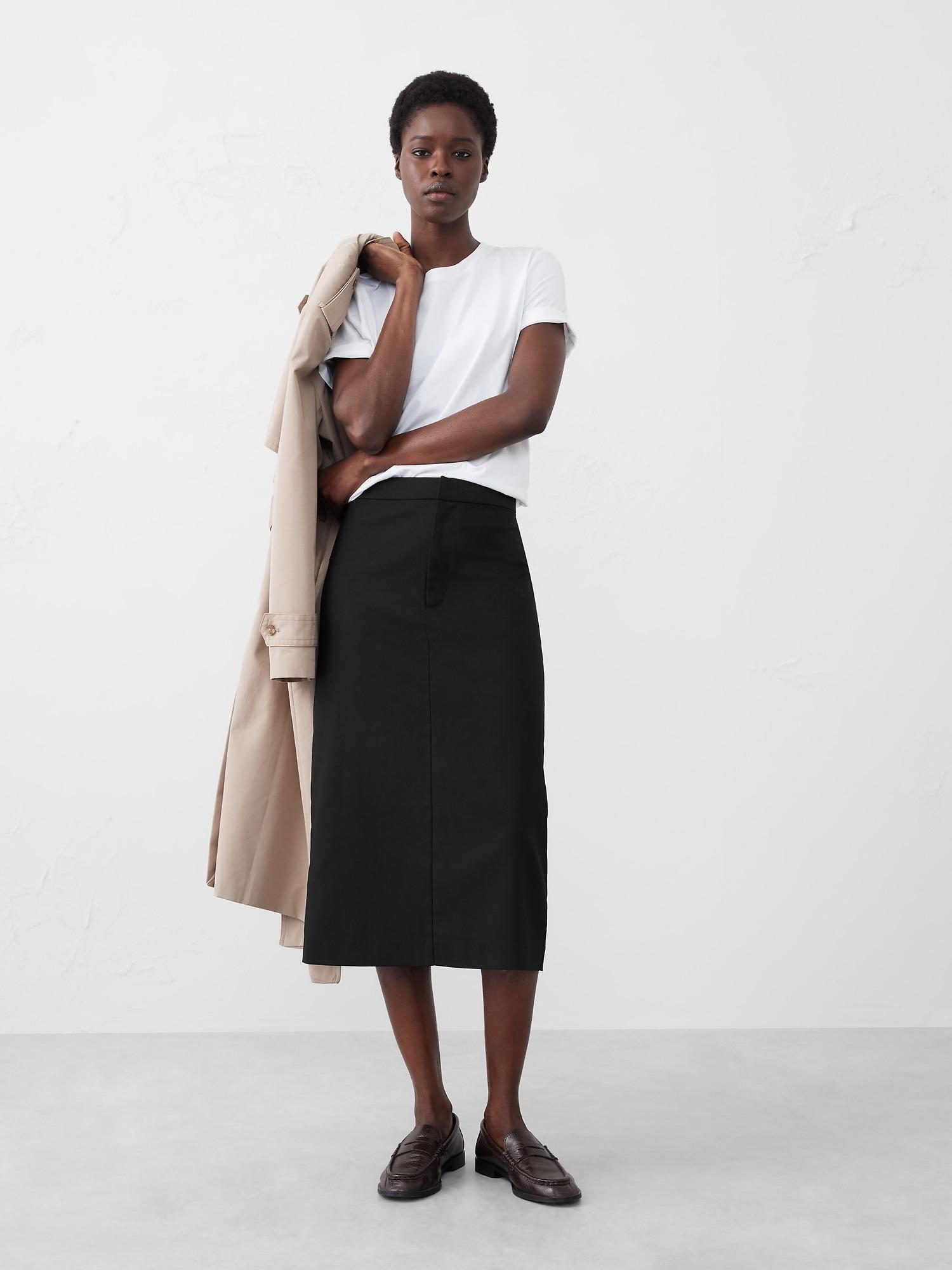 Tailored Midi Skirt Product Image