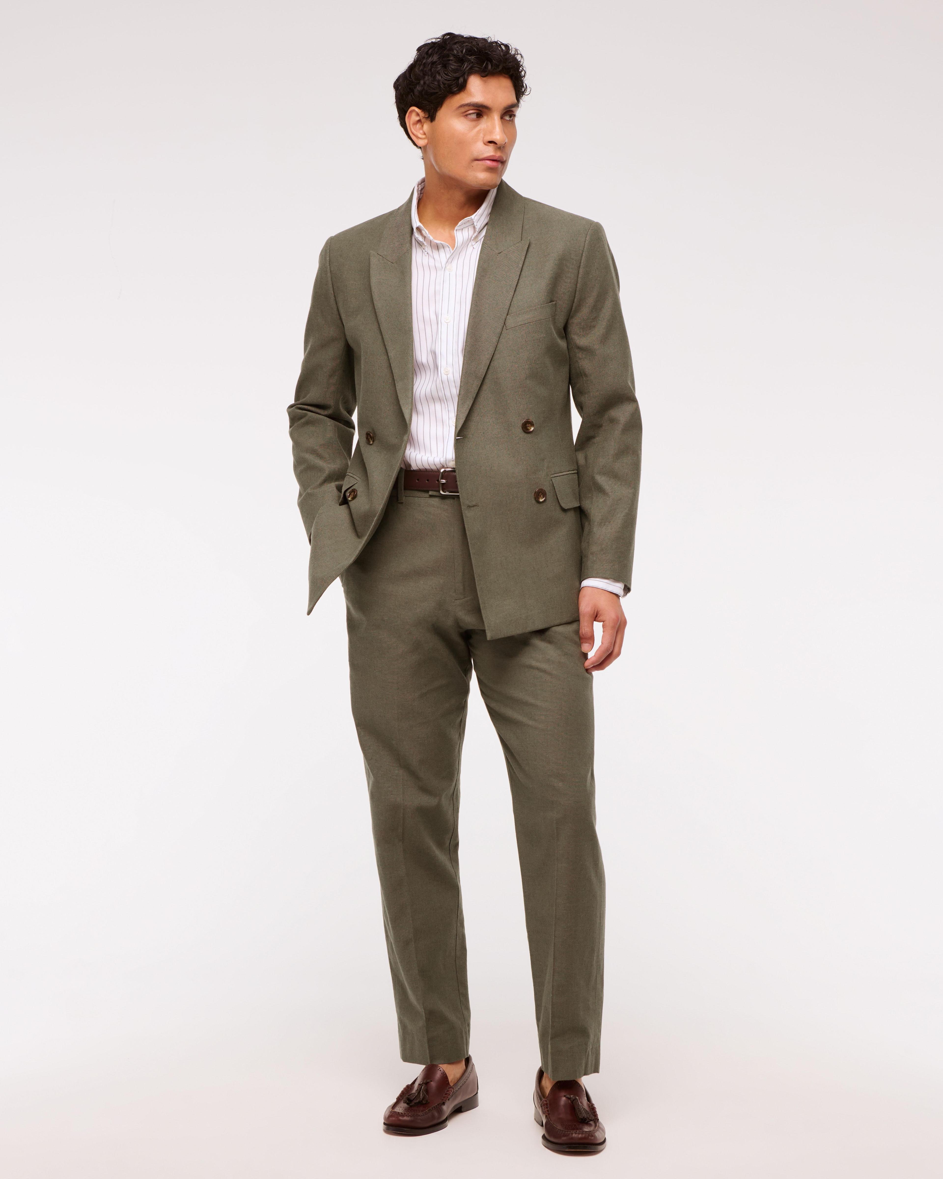 The A&F Collins Linen-Blend Suit Pant Product Image