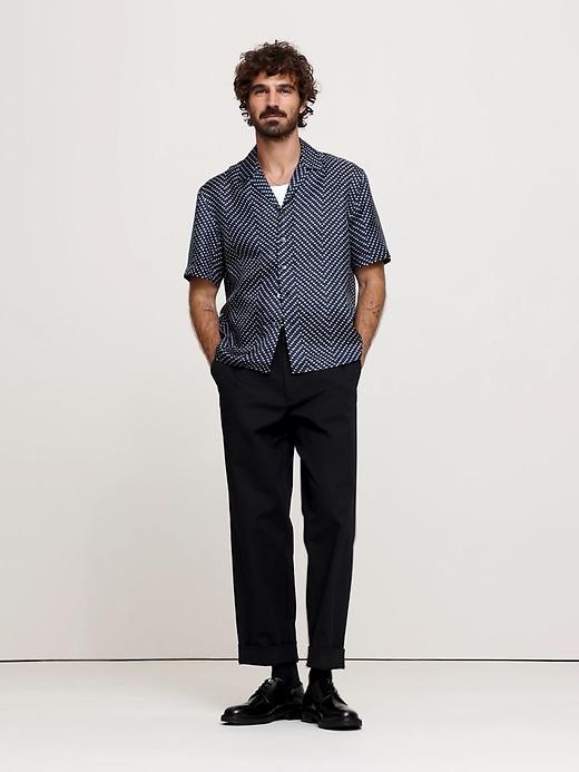 Standard-Fit Silk Resort Shirt Product Image