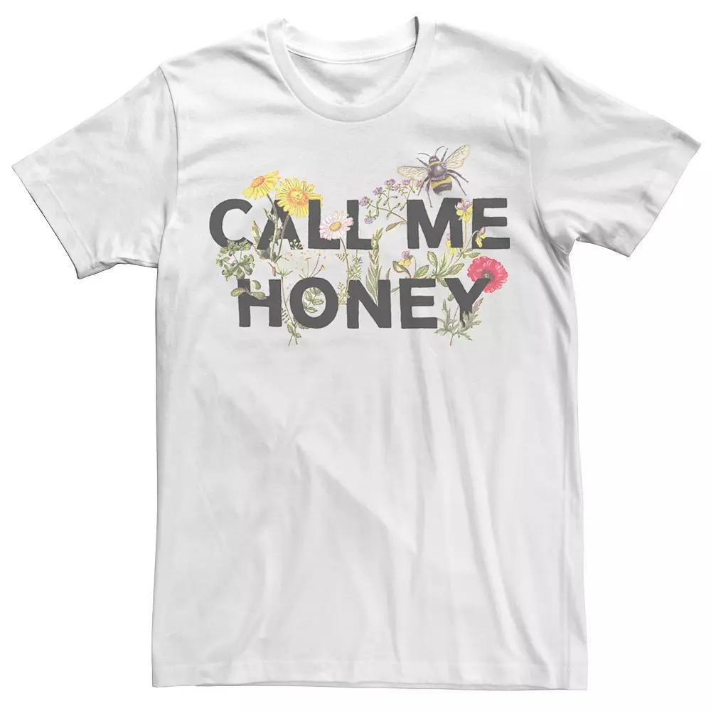 Men's Call Me Honey Floral Bees Tee,  Product Image