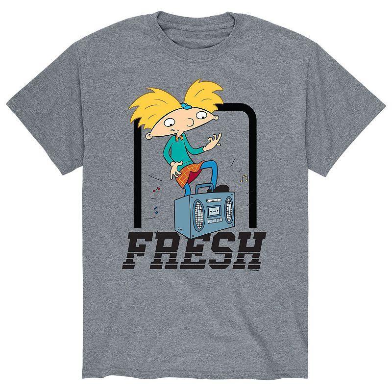 Men's Hey Arnold! Fresh Tee, Size: XL, Gray Product Image