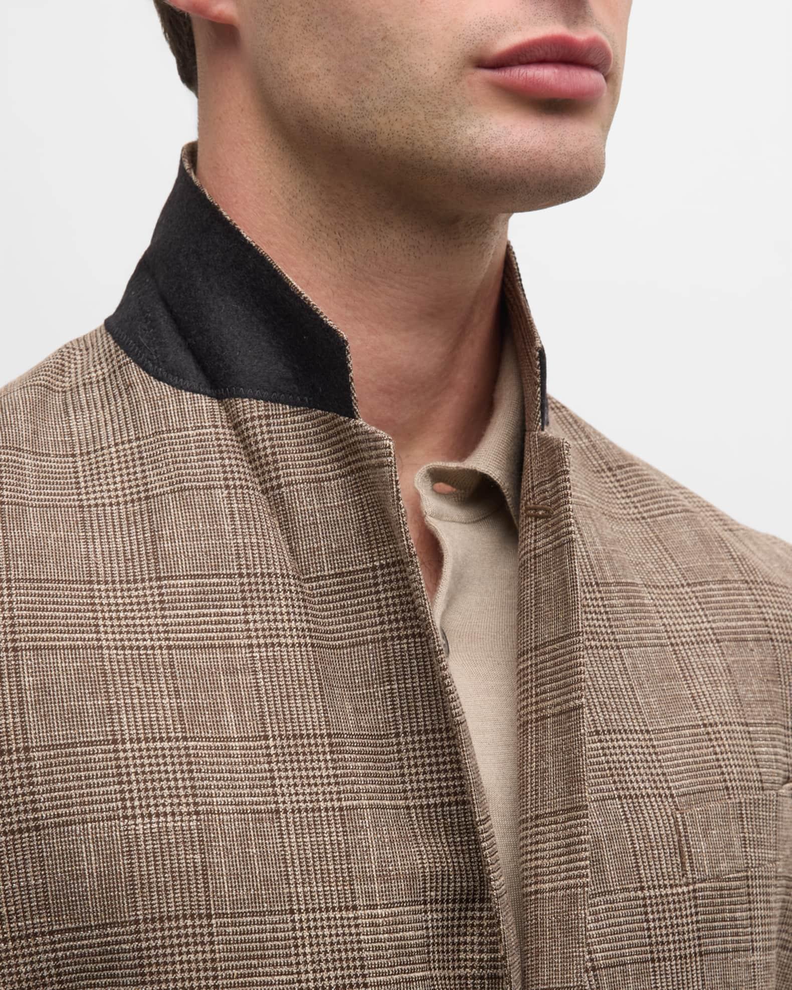 Men's Glen Check Two-Button Sport Coat Product Image