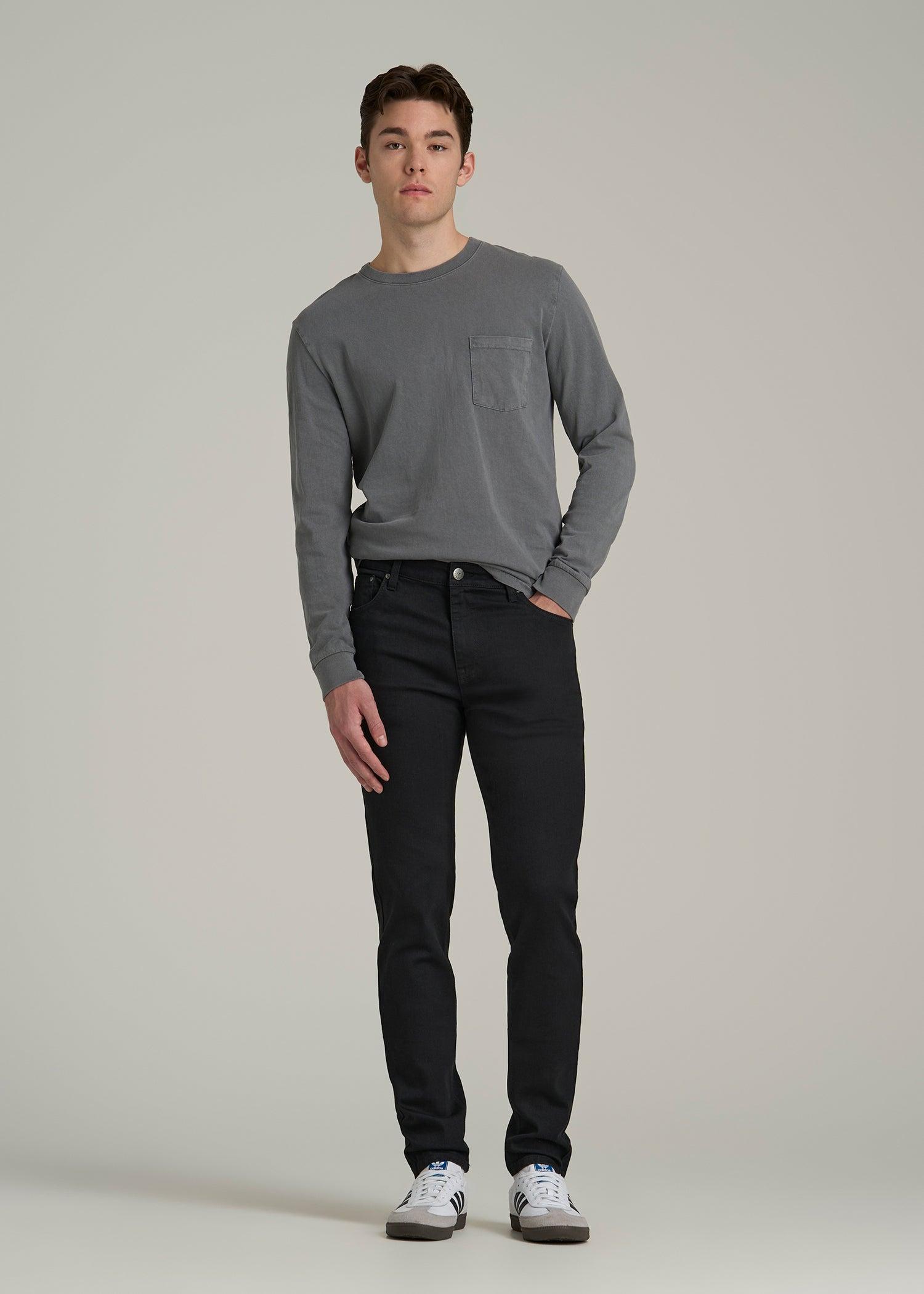 Travis SKINNY Jeans for Tall Men in Black Male Product Image