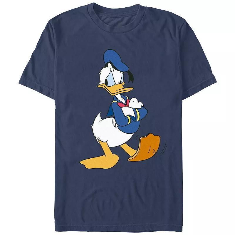 Mens Comfort Colors Disneys Donald Duck Angry Tapping Foot Graphic Tee Blue Product Image