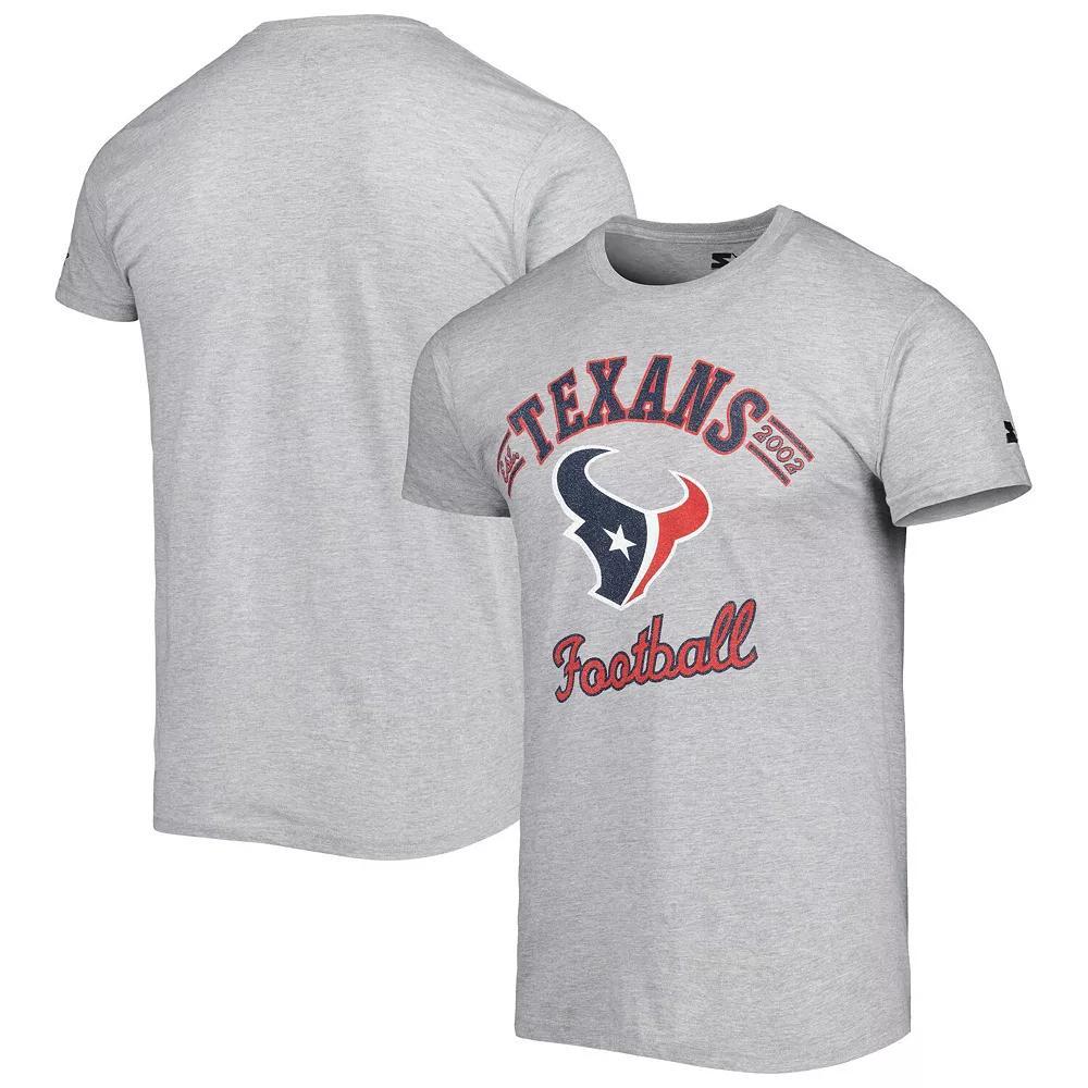 Men's Starter Heathered Gray Houston Texans Prime Time T-Shirt,  Product Image