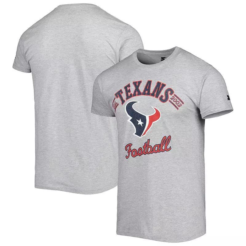 Men's Starter Heathered Gray Houston Texans Prime Time T-Shirt,  Product Image