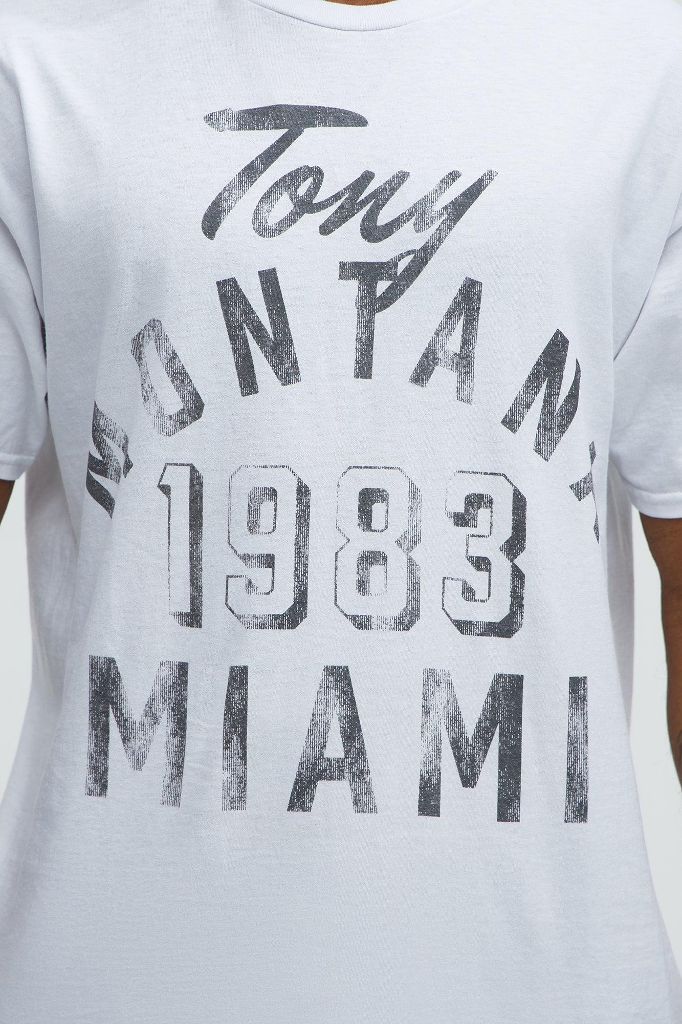 Scarface 1983 Miami Short Sleeve Tee - White Male Product Image