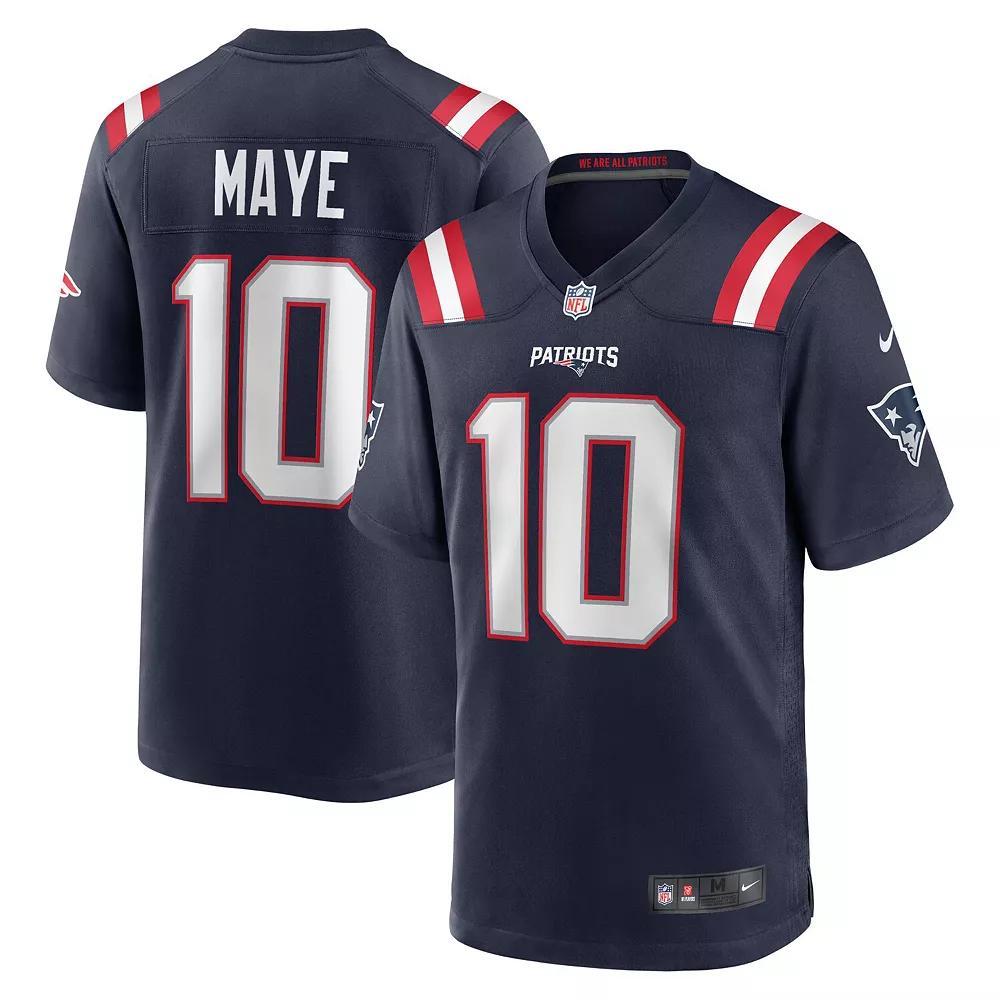 Drake Maye New England Patriots Nike Mens NFL Game Jersey | 67NMNPGH8KF-XZ7 Product Image